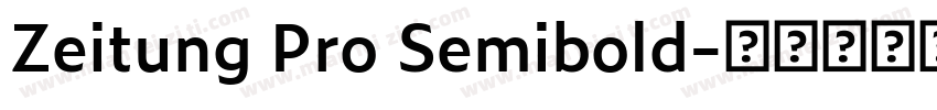 Zeitung Pro Semibold字体转换